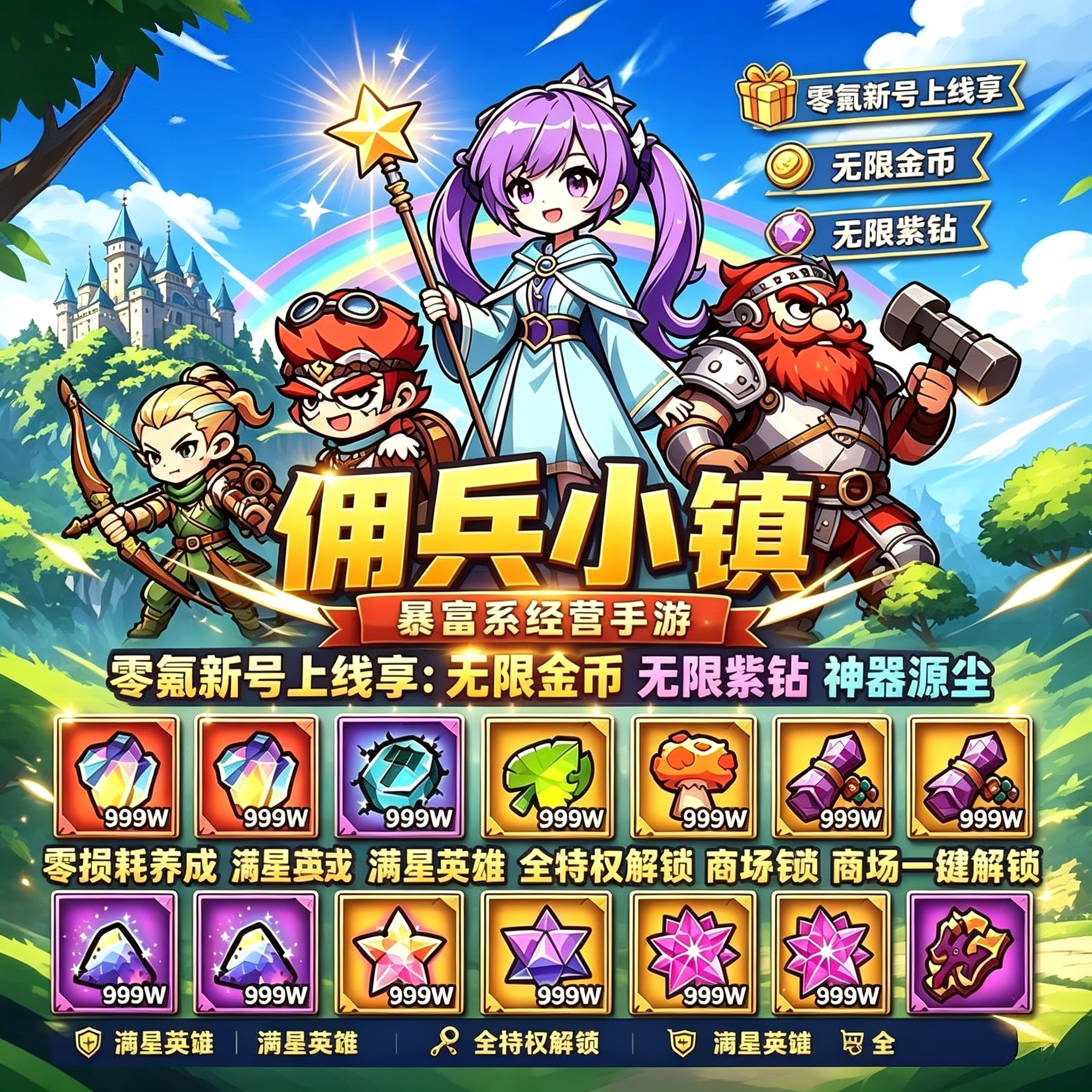 BT破解佣兵小镇GM特权无限资源