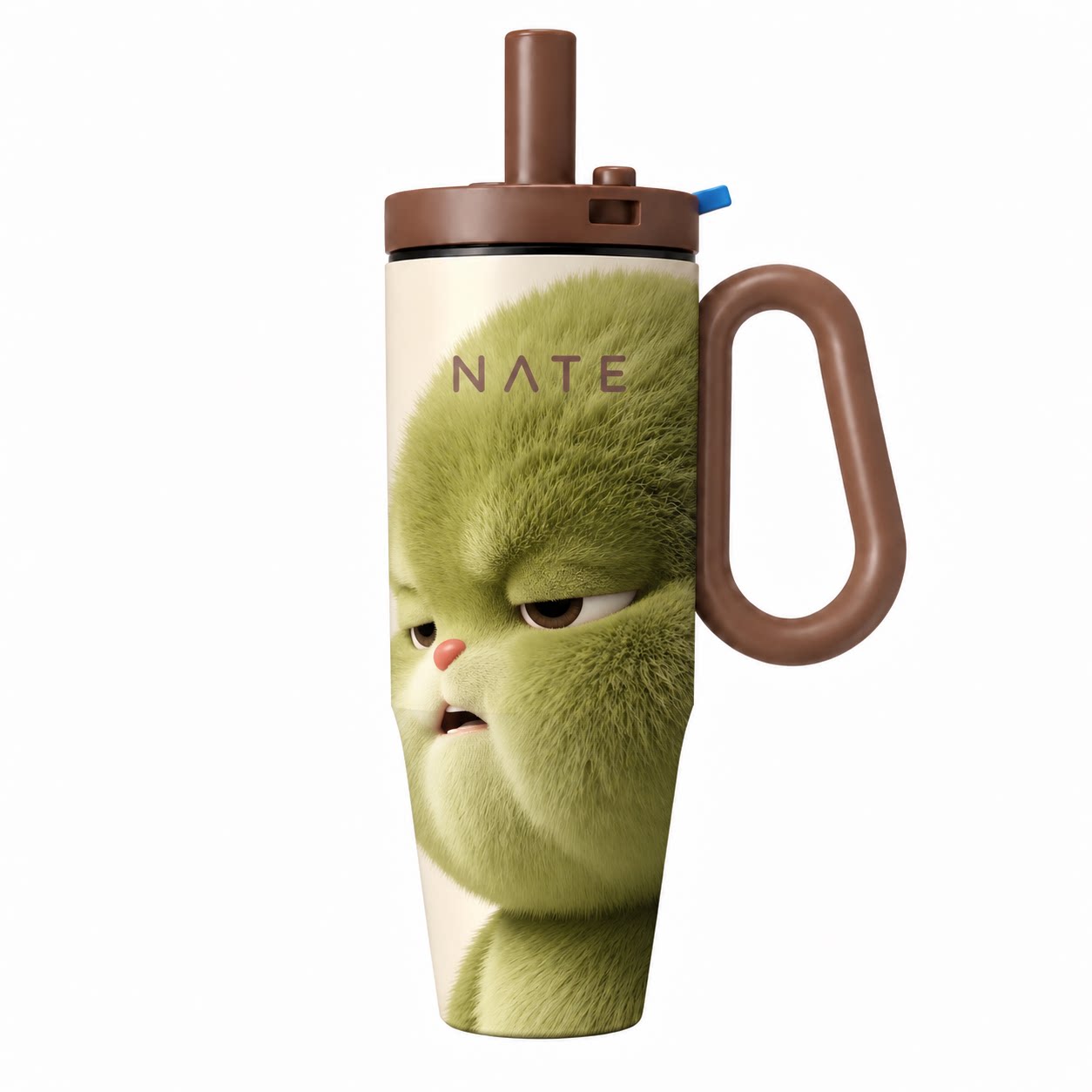 NATE卡通大容量保温杯手提链