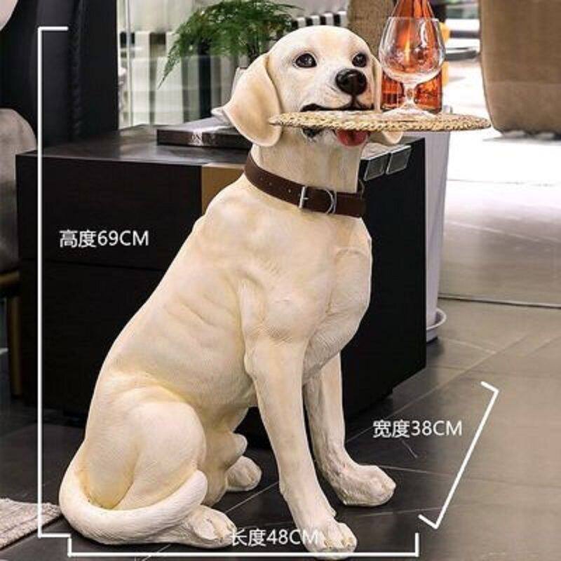 仿真狗狗大型犬摆件客厅大摆件网红落地装饰开业乔迁礼品拉布拉多