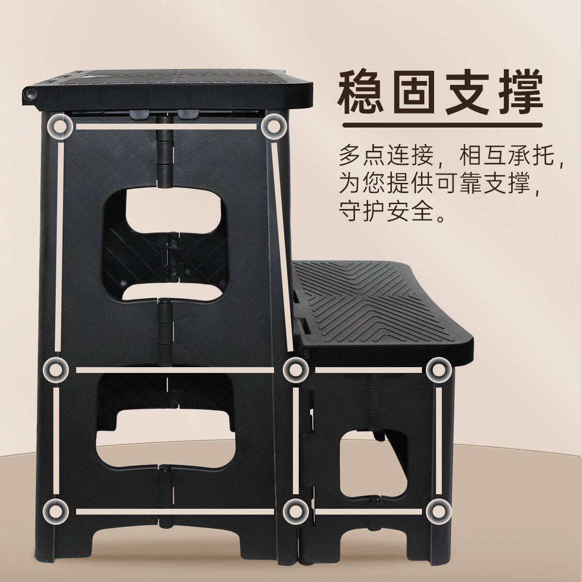 洗车凳家用两步塑料登高凳台阶高低凳脚踏高低梯凳二步梯椅