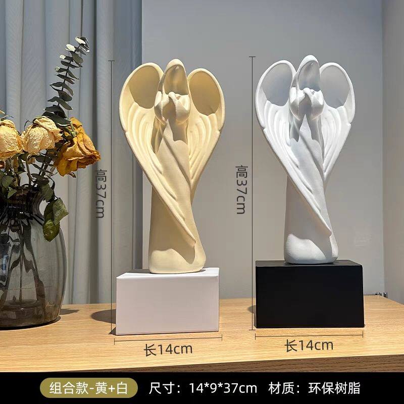 守护天使桌面装饰摆件客厅电视柜酒柜创意人物雕塑工艺品家居饰品