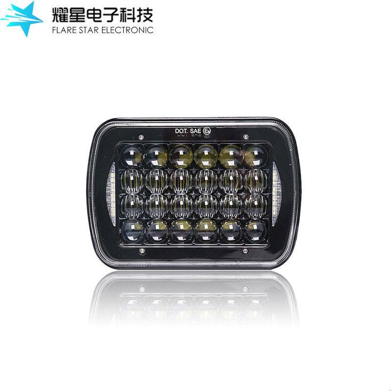 7寸方车灯M 卡车 越野车大灯透镜5X7方灯 85W方形前大灯