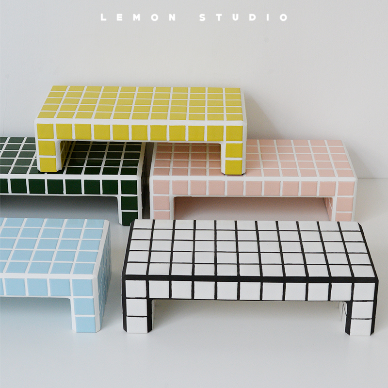 韩国马赛克瓷砖垫置物架拍照道具