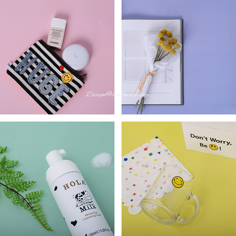 拍照道具背景布网红蛋糕美食装饰摄影韩国马卡龙纯色单色大背景纸