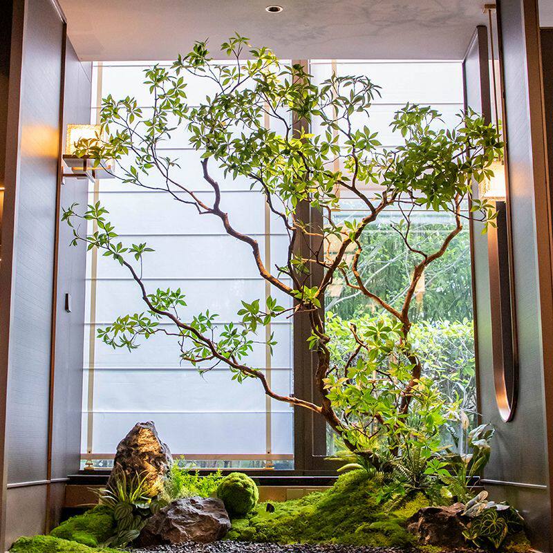 精品级仿真马醉木装饰仿真树室内空间绿植橱窗植物落地式客厅造景