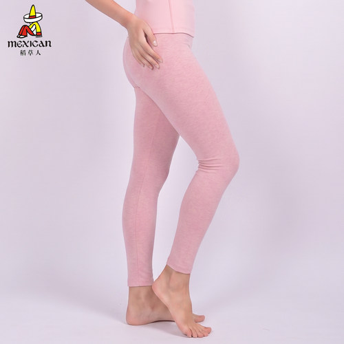 稻草人女薄款莱卡棉高腰秋裤