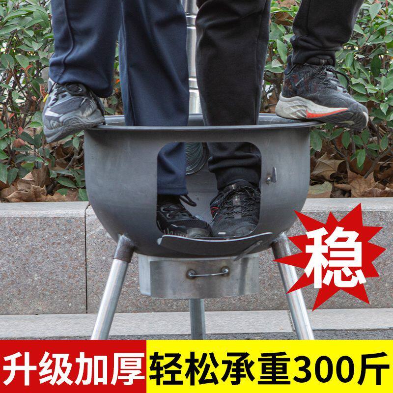 柴火炉灶新款加厚农村柴火灶节能户外便携可移动烧木柴家用大锅灶
