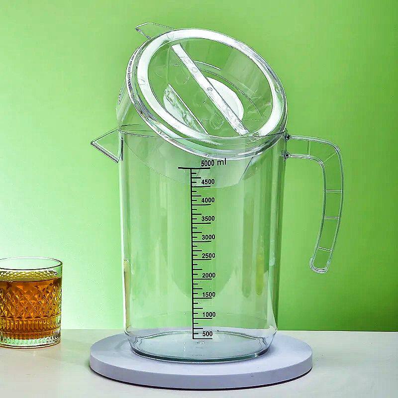 冷水壶果汁扎壶奶茶店专用耐热耐高温大容量刻度计量壶泡茶壶商用