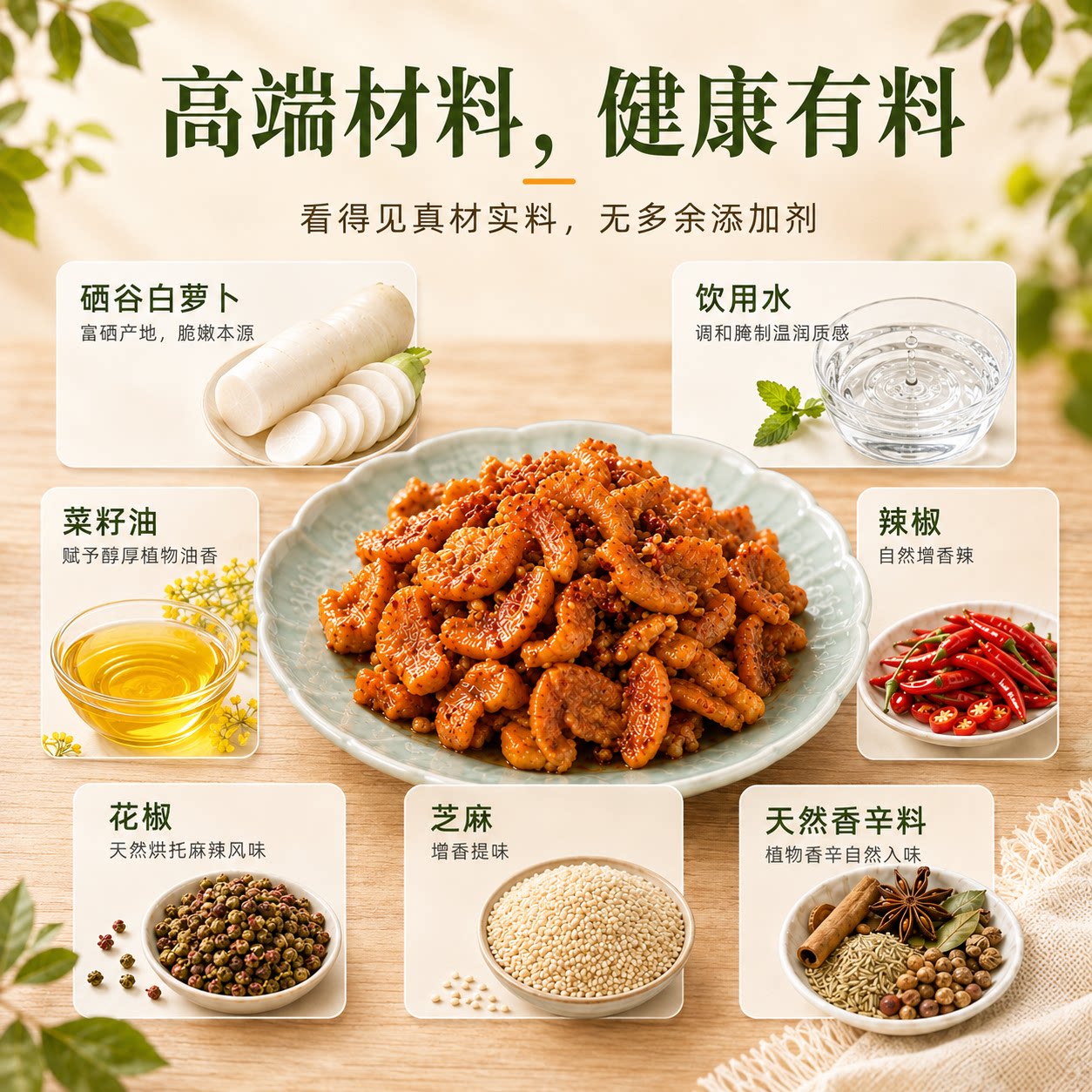 汉货郎麻辣萝卜干360g陕西安康富硒脆爽咸菜下饭菜开罐即食小菜