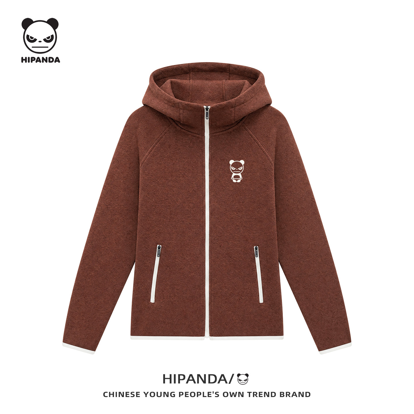hipanda男女连帽摇粒绒立领卫衣