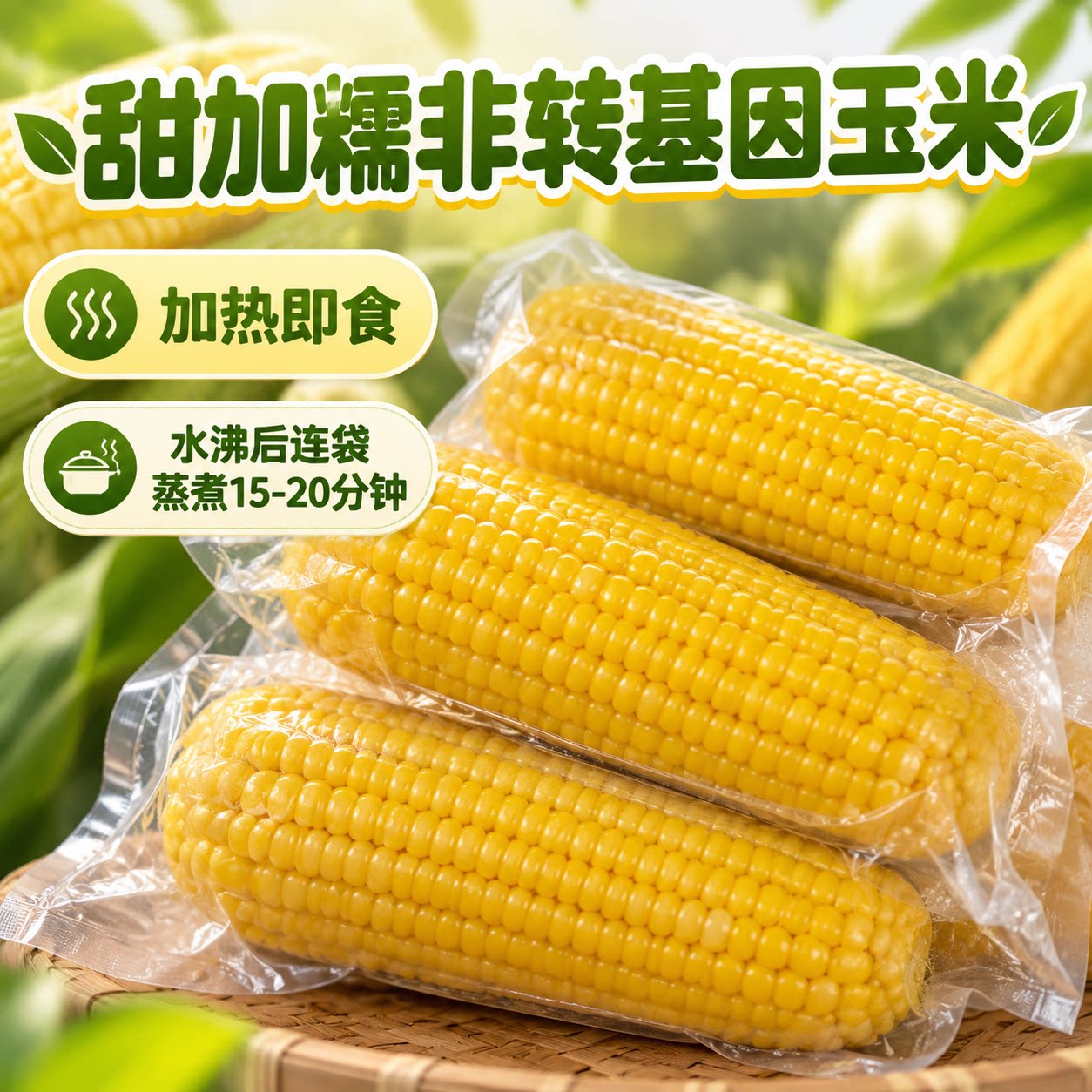 东北黄糯玉米当季粗粮主食软糯黄低脂轻食代餐真空健康生鲜香甜