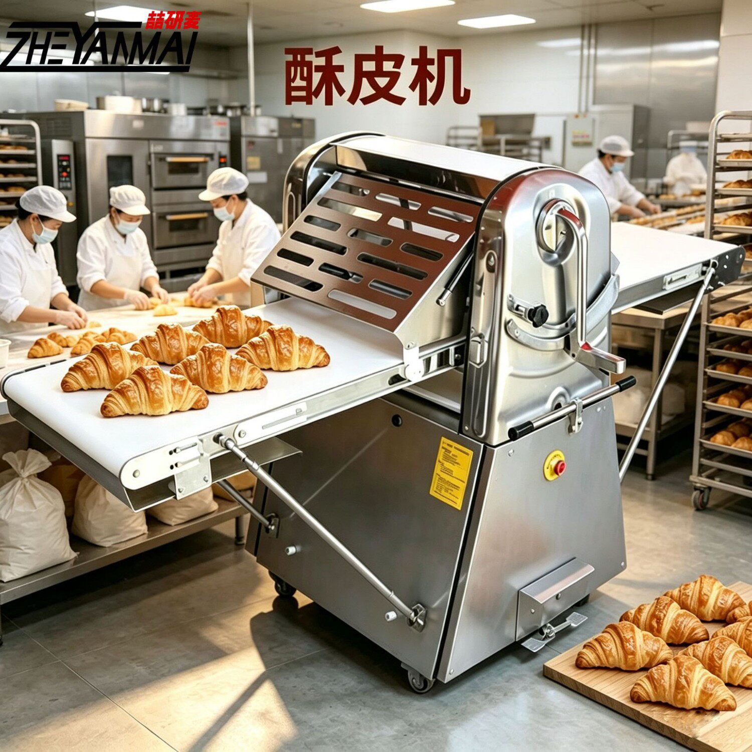 起酥机立式丹麦面包机压面机面团开酥机Pastrymachine酥皮机商用