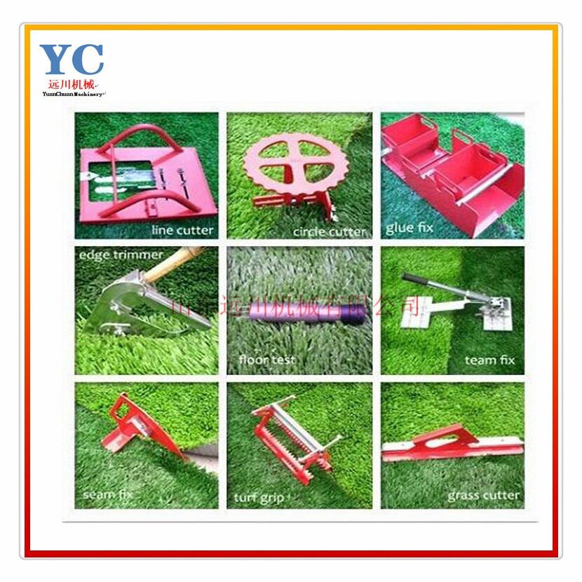 直销草坪工具草坪测量工具拉紧器圆形裁切器涂胶器压实器