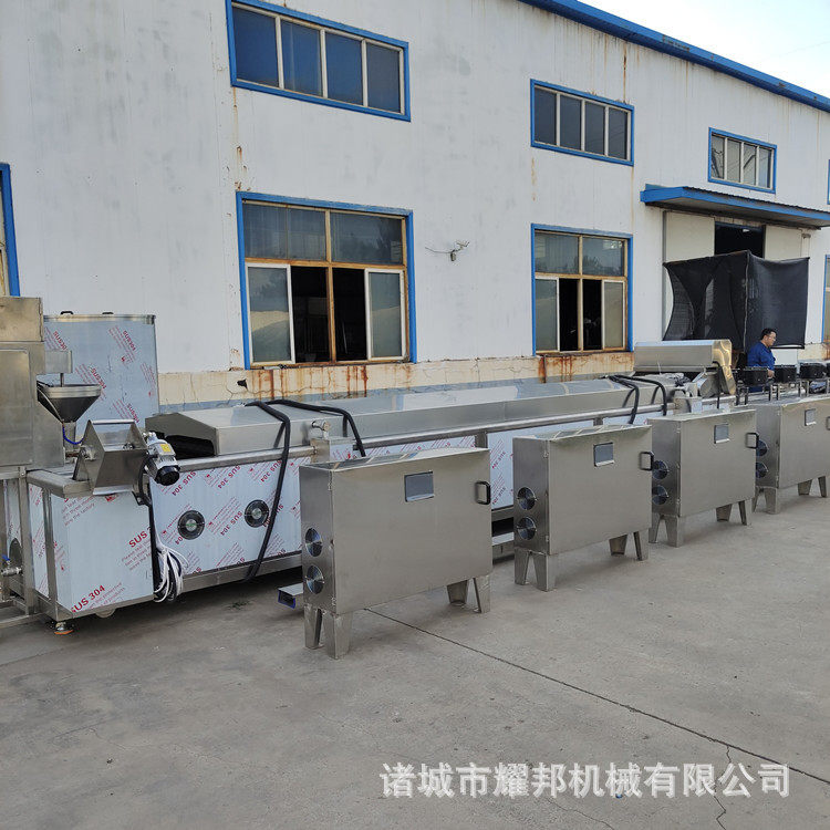 鸡爪油炸机工业方便面油炸生产线设备全自动油炸花生自动生产线