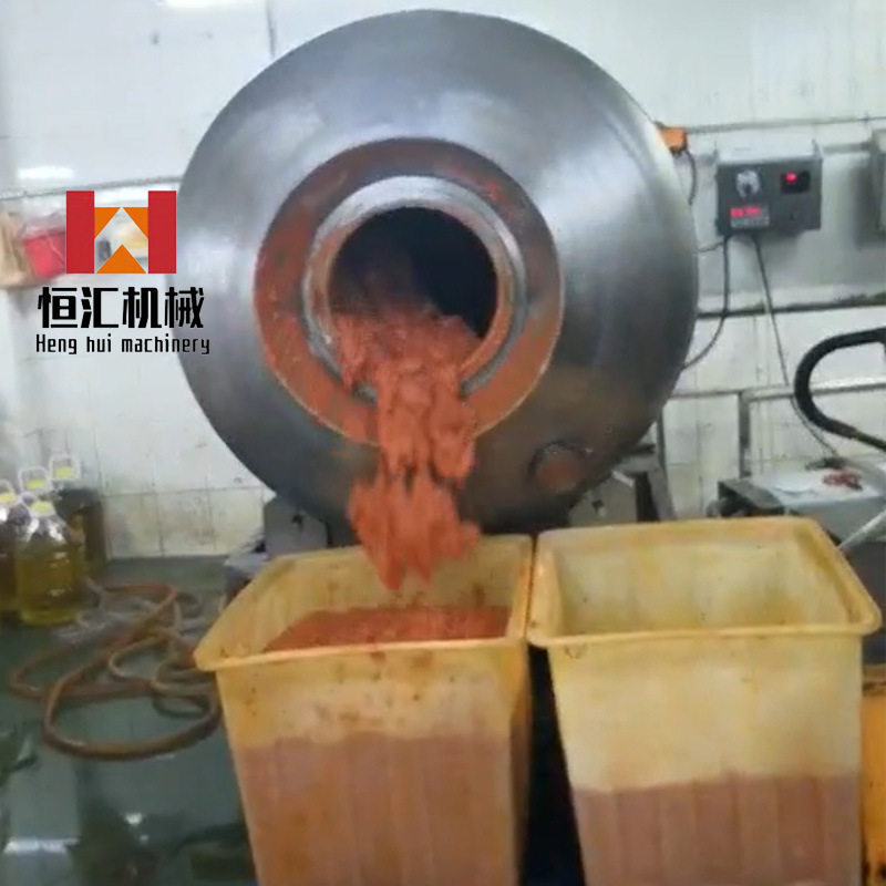1000型真空滚揉机广州白斩鸡快速腌制入味机肉食品滚揉腌制设备