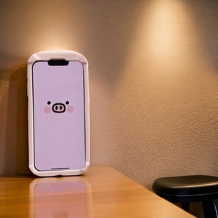 立体可爱粉红趴趴小肥猪适用苹果13手机保护壳可爱iPhone15ProMax防摔12pro女款矽胶14pro创意全包软壳防摔11