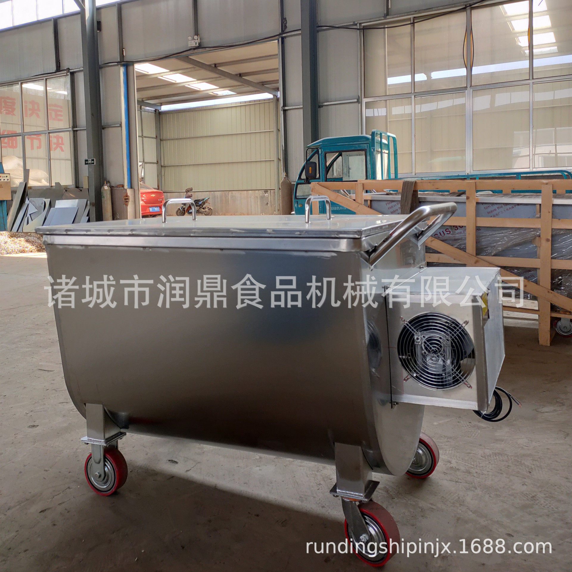 火锅底料搅拌周转料车厂家食品厂调理品不锈钢剁椒搅拌机直供