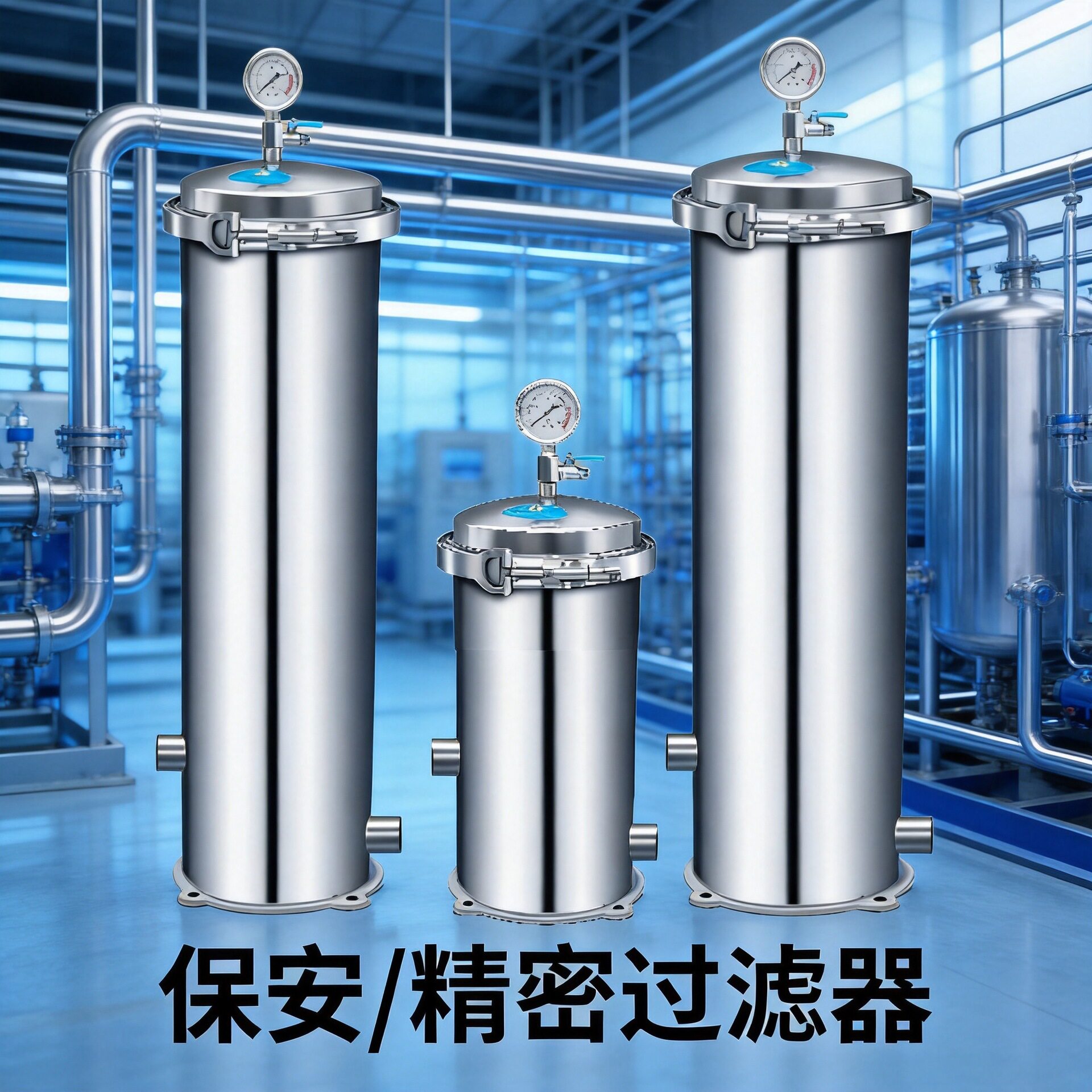 13-15吨/小时40寸7芯水管过滤器家用DN50水管过滤器过滤自来水304