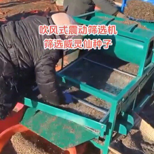 大豆双层电动振动筛粮食吹风筛选机多功能除杂机玉米清理筛