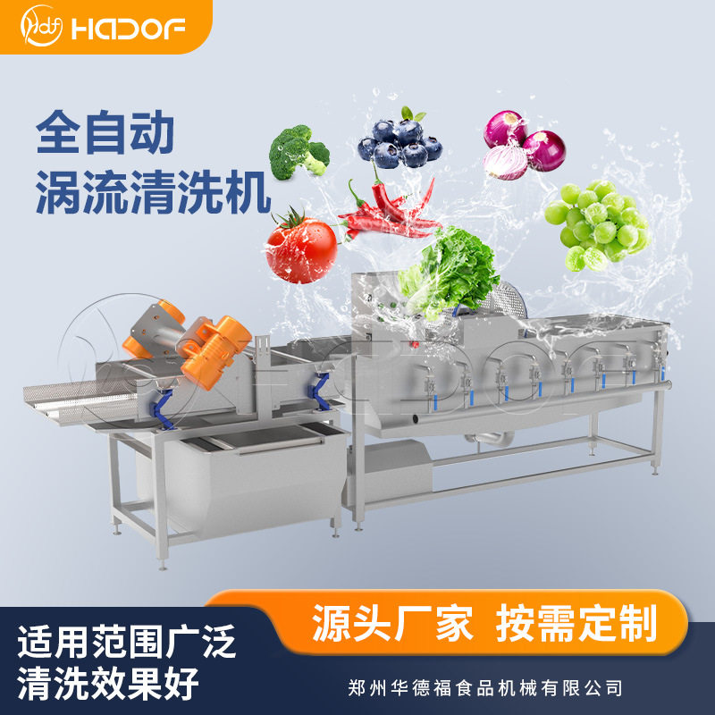 全自动涡流清洗机果蔬万能洗菜机中央厨房土豆丝藕片竹笋清洗线