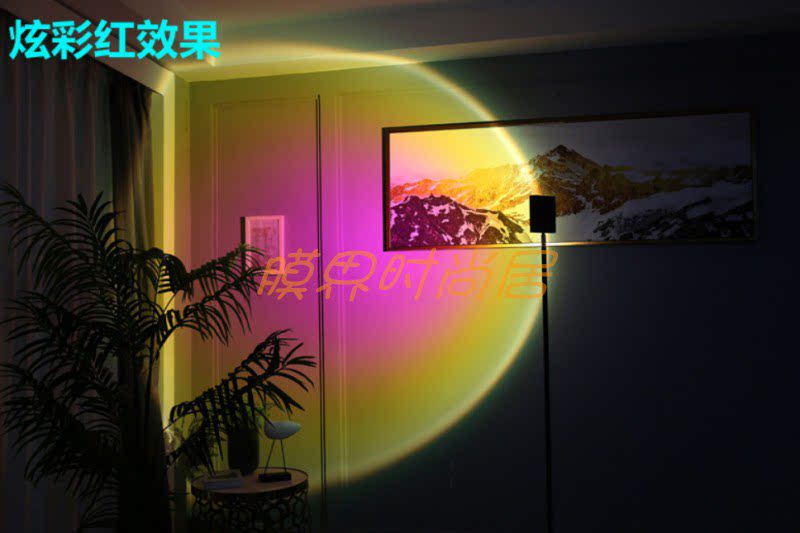 日落灯舞台婚庆灯光变色改色炫彩红光七彩镭射白光变彩光自粘贴膜