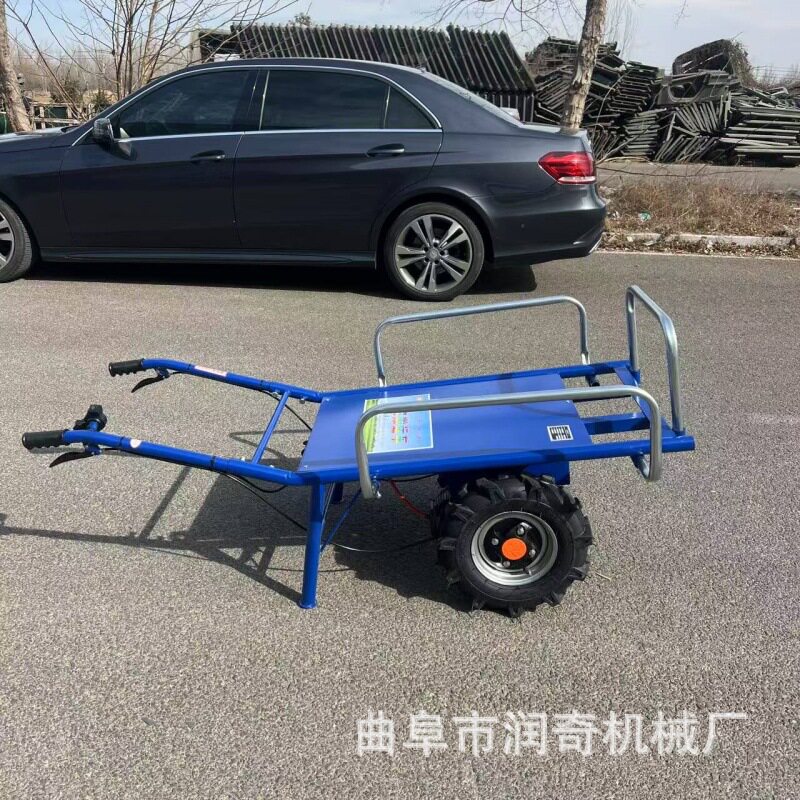 电动大马力建筑工地工程农用四轮车爬坡果园运输两轮三轮手推车