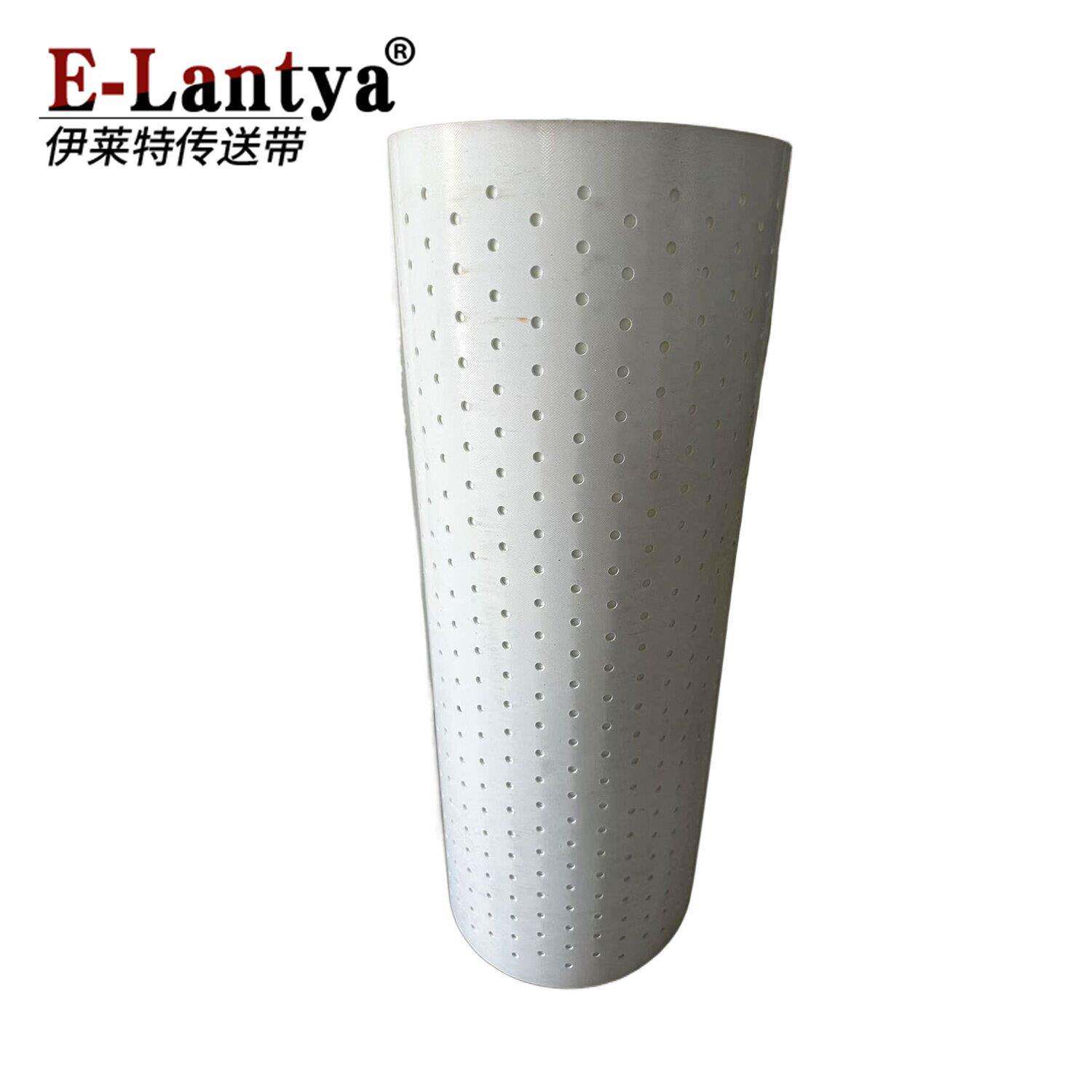 打孔平皮带/白色矽胶输送带卫生棉纸尿裤经期裤设备1.5厚防粘耐温