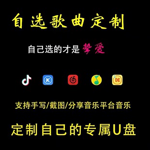 定制车载U盘自选歌曲订制优盘FLAC流行音乐内存卡定做WAV无损音质