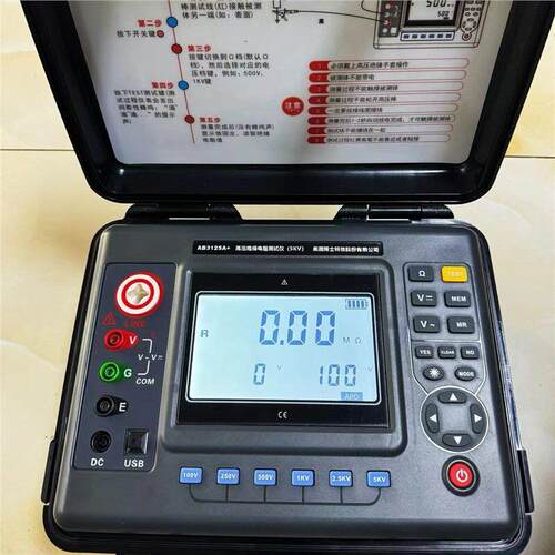 博士仪器AB3125A+ 5KV压绝缘测试仪10KV压数字兆欧表AB3126A+
