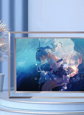 初音新款玻璃动漫水晶DIY周边二次元相框生日礼物来图定制摆台框