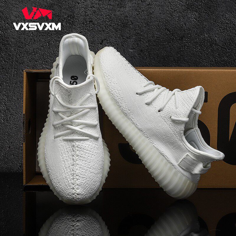 全白贾基椰子鞋男女350透气夏季潮情侣莆田运动跑步休闲鞋