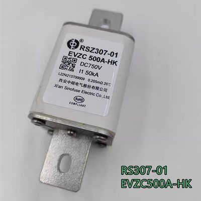 保险RSZ307-01 EVZC 500A-HK630A400A中熔熔断器DC750V新能源熔断