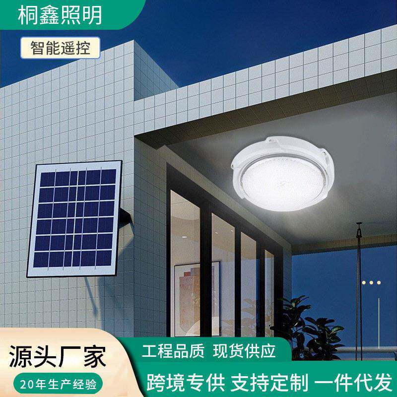 充电吸顶灯室内外走廊过道照明灯防水智能遥控阳台灯