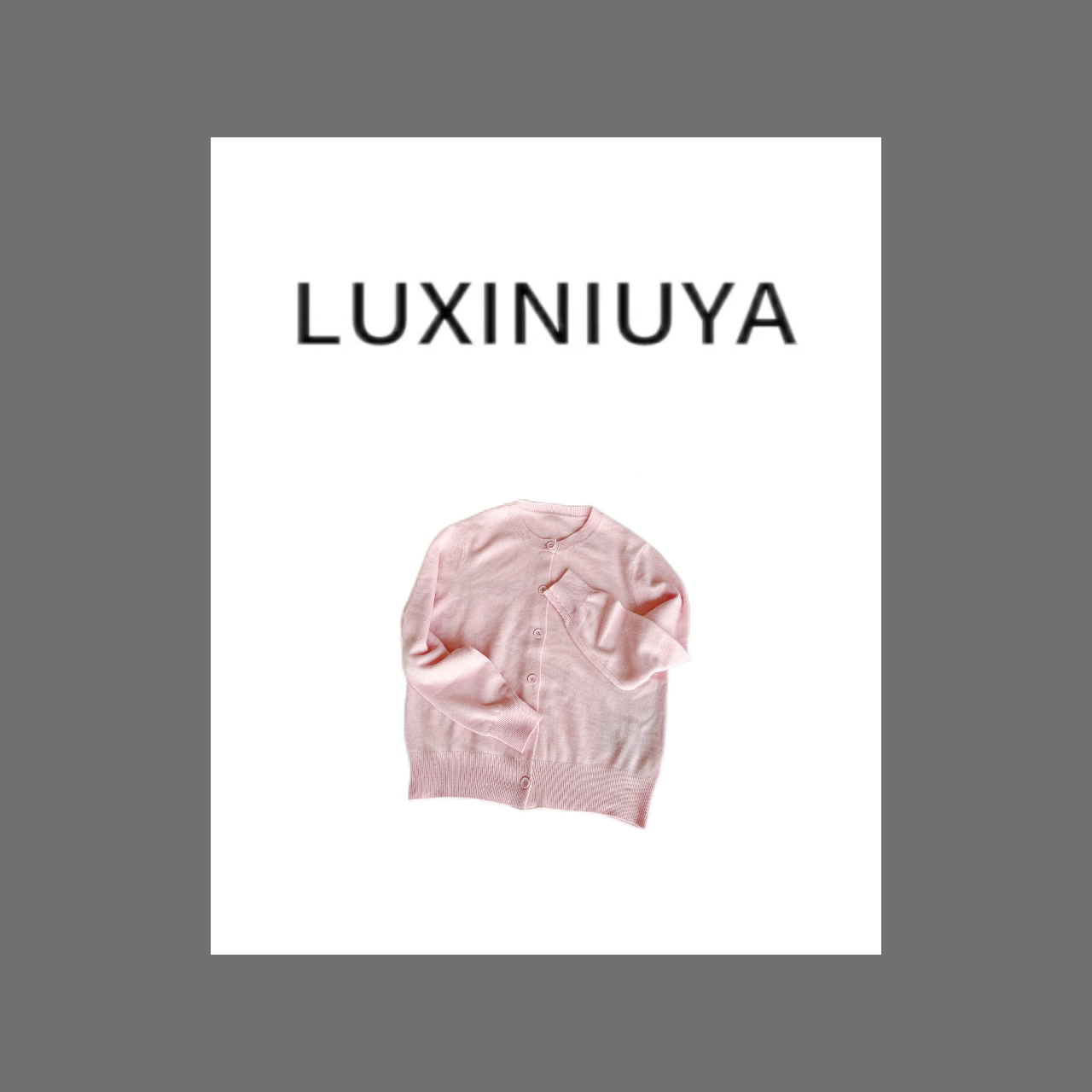 【LUXINIUYA】笑脸 毛衣百搭休闲时尚慵懒#CX1858