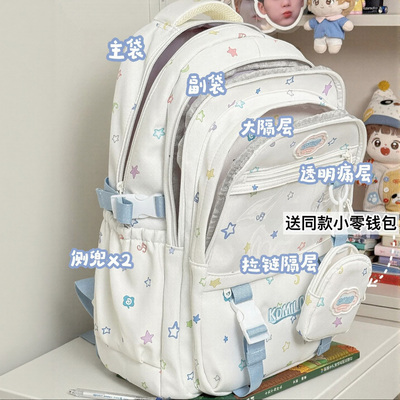 可爱少女书包小学生校园初中学生