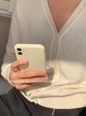 ins简约奶白硅胶软壳16适用苹果14Pro手机壳iPhone13pro华为p40/15PRO新款16Pro纯色保护壳17promax新款17pro