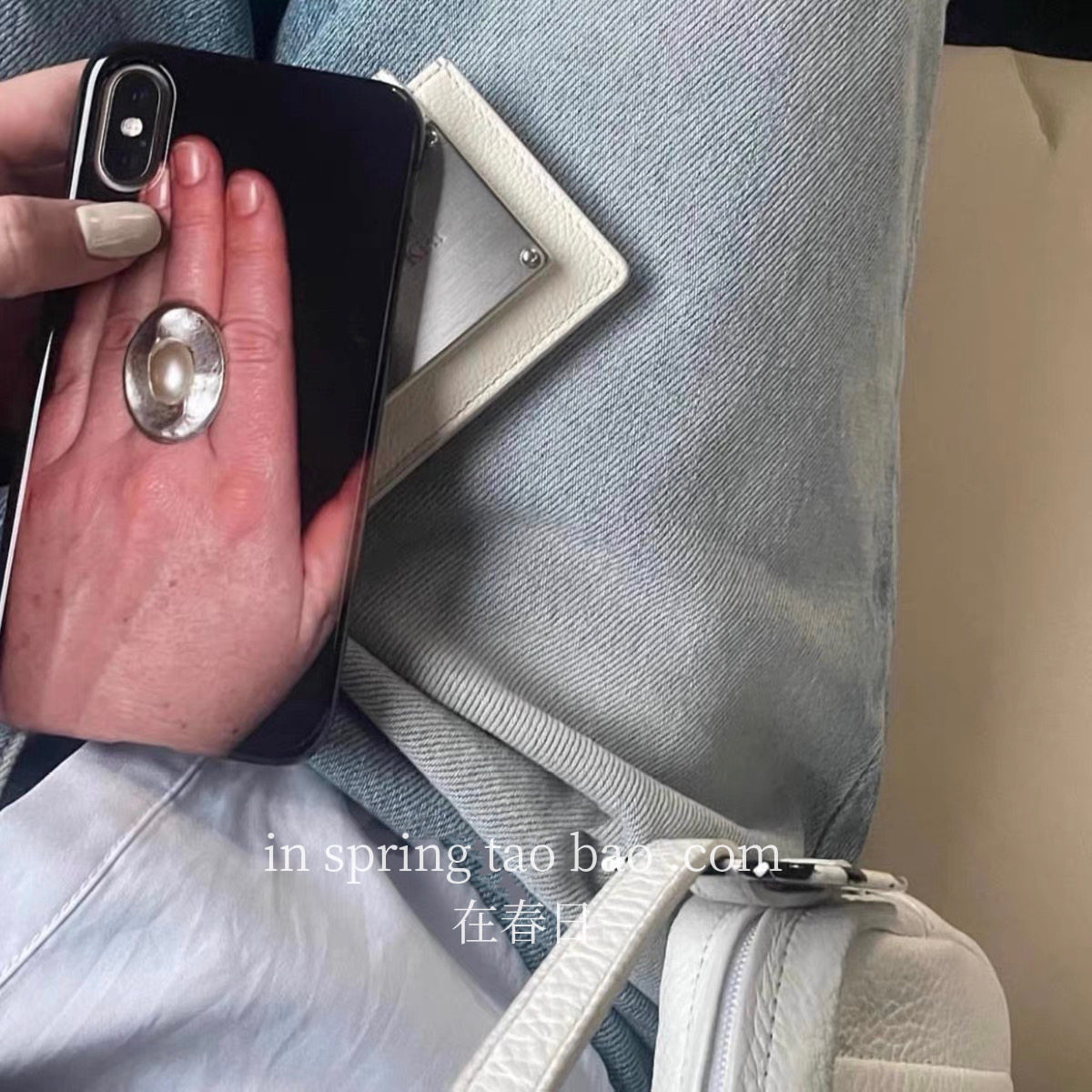 小众老奶奶手戒指菲林手机壳