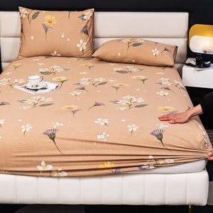 加厚纯棉100全棉床笠2025新款四季通用可定制a类母婴级床罩保护套