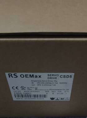 议价RS OEMax伺服驱动器CSD5-10BX1，韩国原装，带