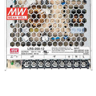 明纬12V电源200W LRS-200-12 直流开关稳压220V转12VDC台湾品牌
