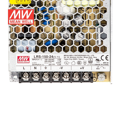 明纬24V电源150W LRS-150-24 直流开关稳压220V转24VDC台湾品牌