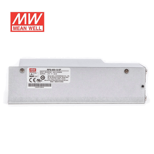 明纬24V电源400W RPS-400-24-SF 基板+外壳+侧装风扇医疗型 台湾