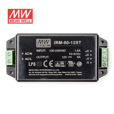 明纬24V电源60W IRM-60-24ST 2.5A AC-DC模块直流开关稳压台湾