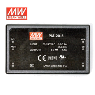 特价明纬15V电源20W PM-20-15塑壳模块节能型国际安规医疗认证