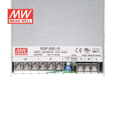 明纬24V电源500W RSP-500-24 21A直流开关稳压PFC恒流限流台湾