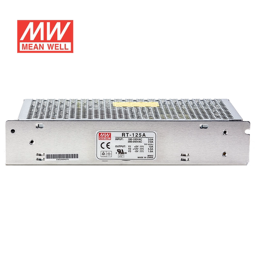 明纬5V±12V三路电源132W RT-125B 5V12A +12V5A-12V1A