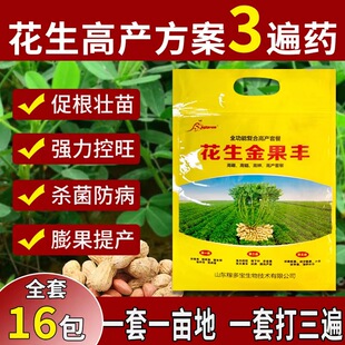 德国进口花生三遍药增产套餐控旺膨大多针防病抗重茬黄叶杀菌调节