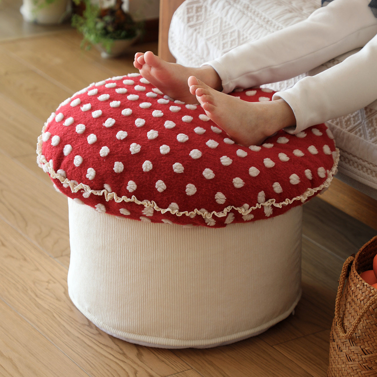 蘑菇墩沙发放脚凳可爱坐墩创意软墩儿童房家居好物搭配新家软装,居家布艺,蒲团,淘宝优惠券,粉丝福利购,淘宝优惠卷