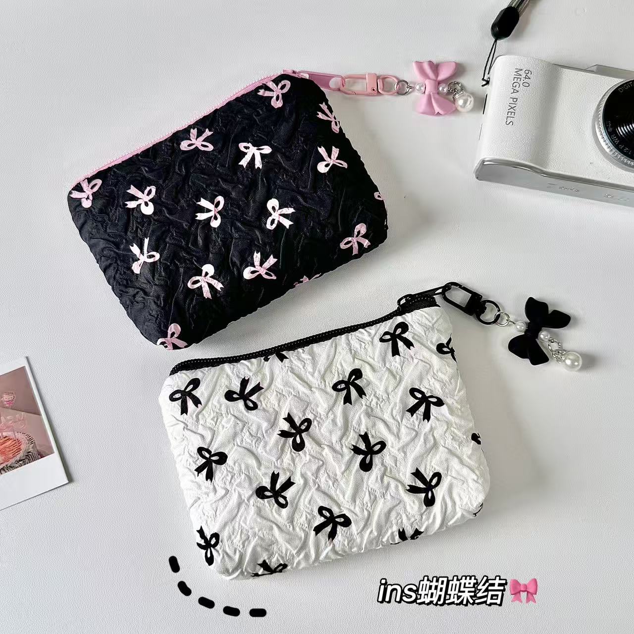 小清新蝴蝶结零钱包女大