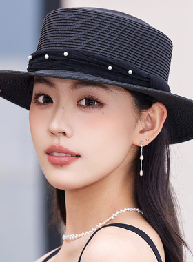 轻奢高级感草帽女士夏季新款遮阳